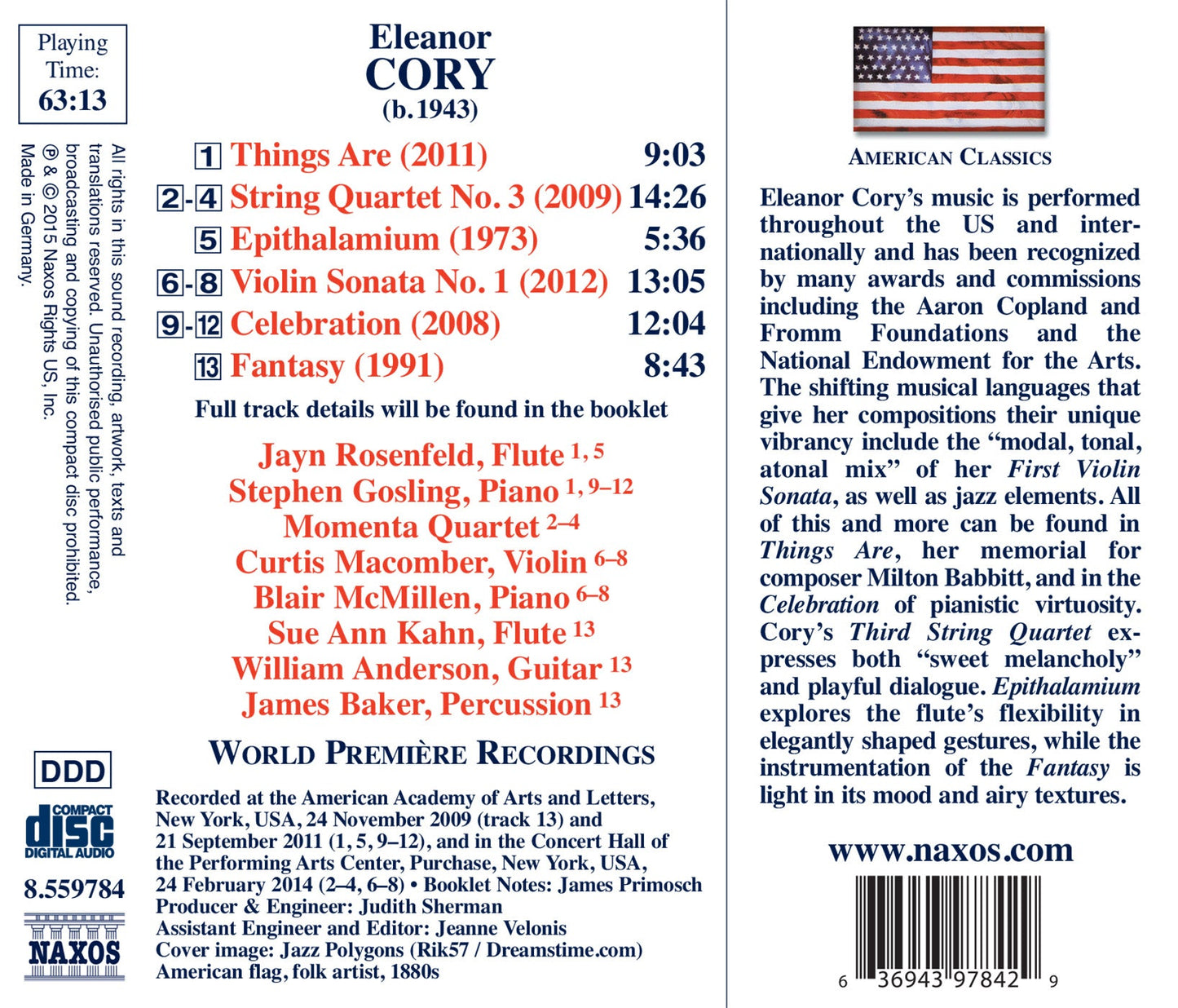 Cory: Things Are & String Quartet No. 3