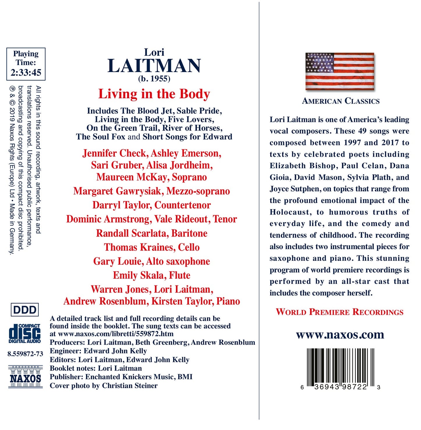 Living in the Body - Songs of Lori Laitman