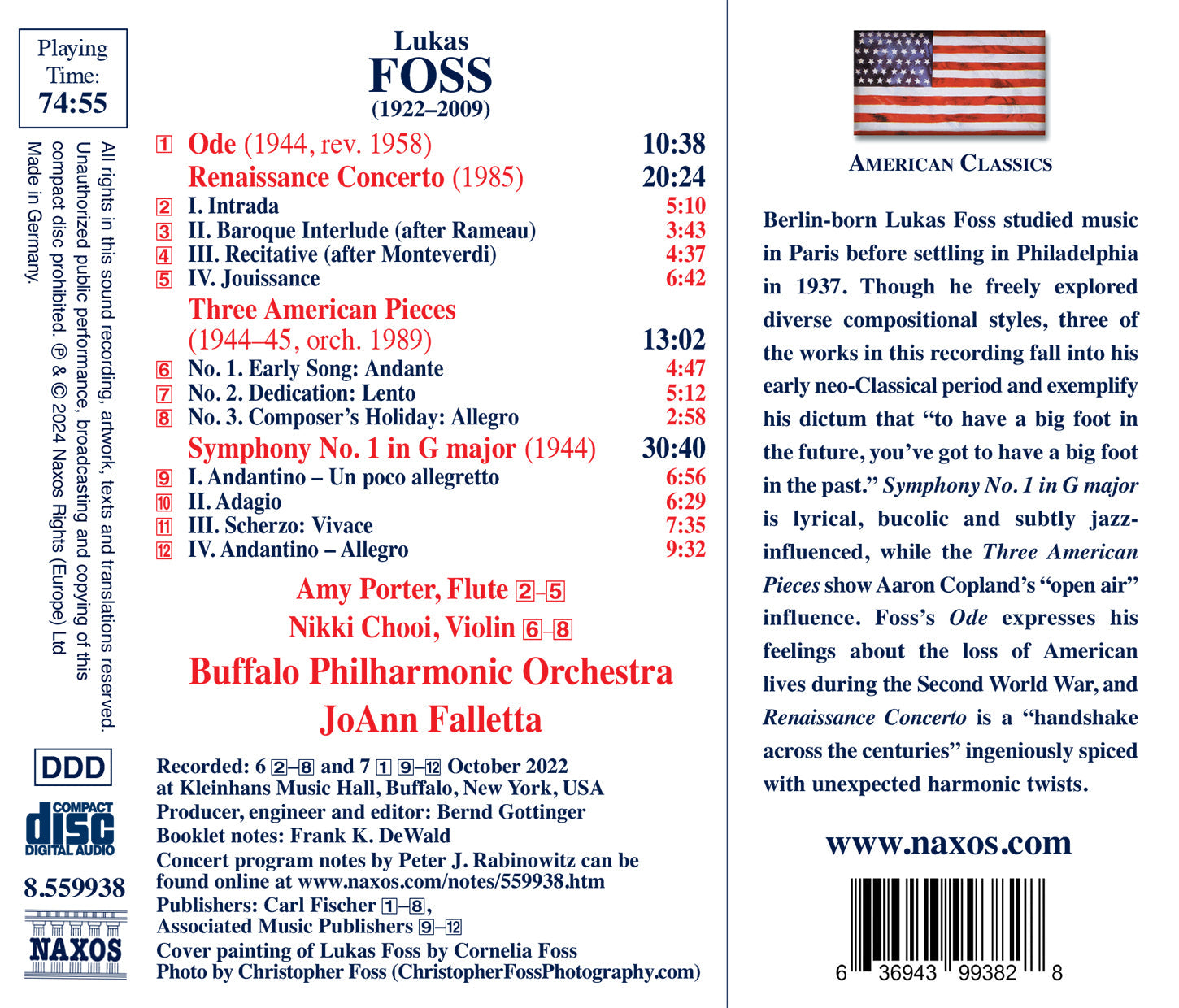 Pi Foss Foss: Symphony No.1; Renaissance Concerto; Three American Pi – HBDirect