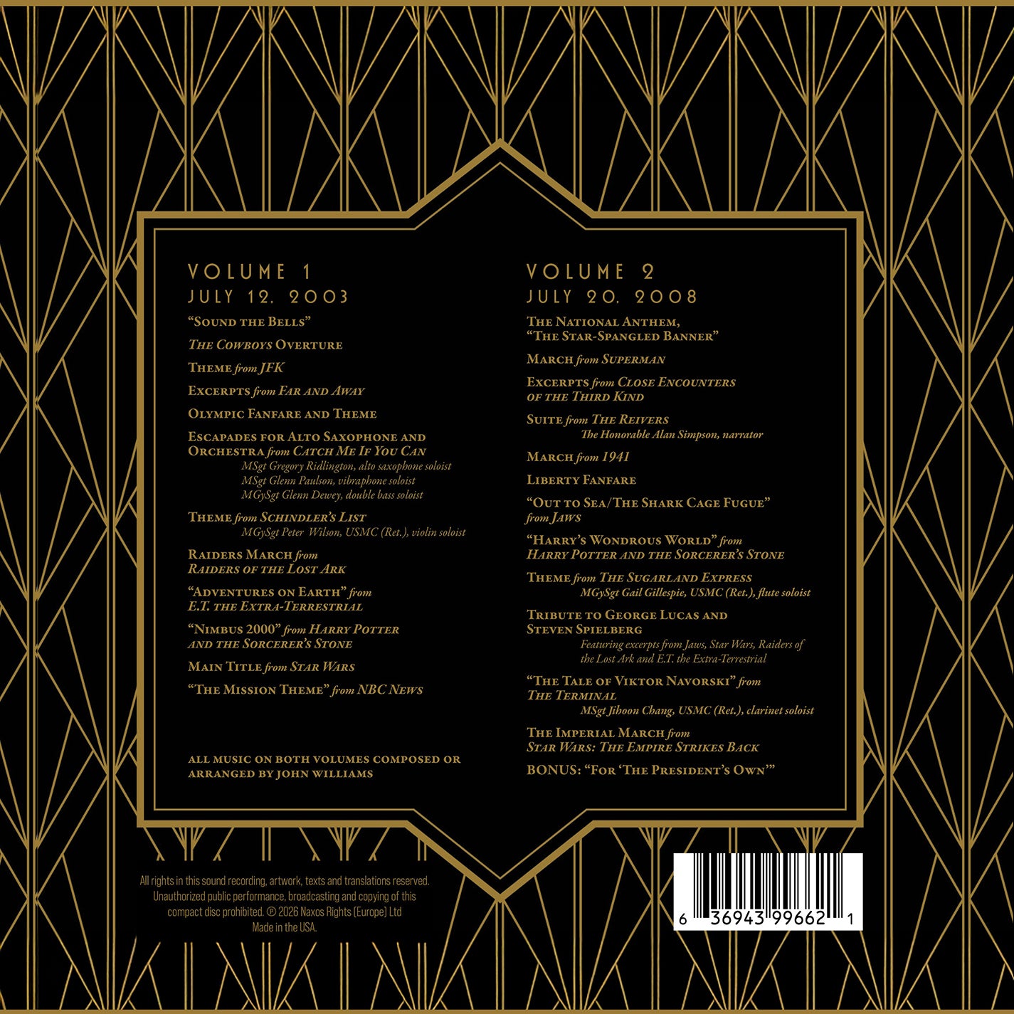 John Williams and "The President's Own", Vol. 1 & 2