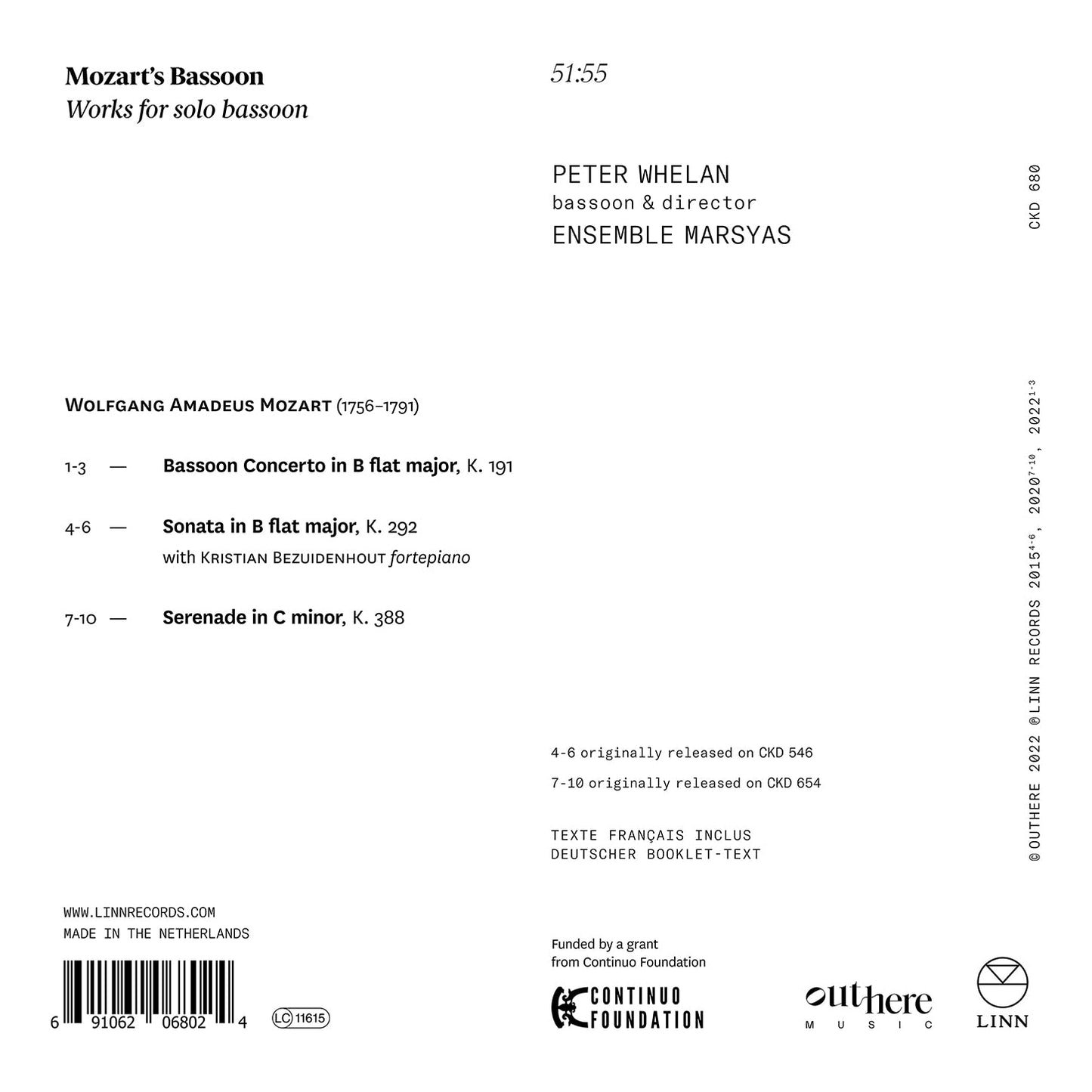 Mozart's Bassoon - Works for Solo Bassoon