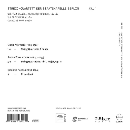 Verdi: String Quartet in E Minor; Tchaikovsky: String Quarte