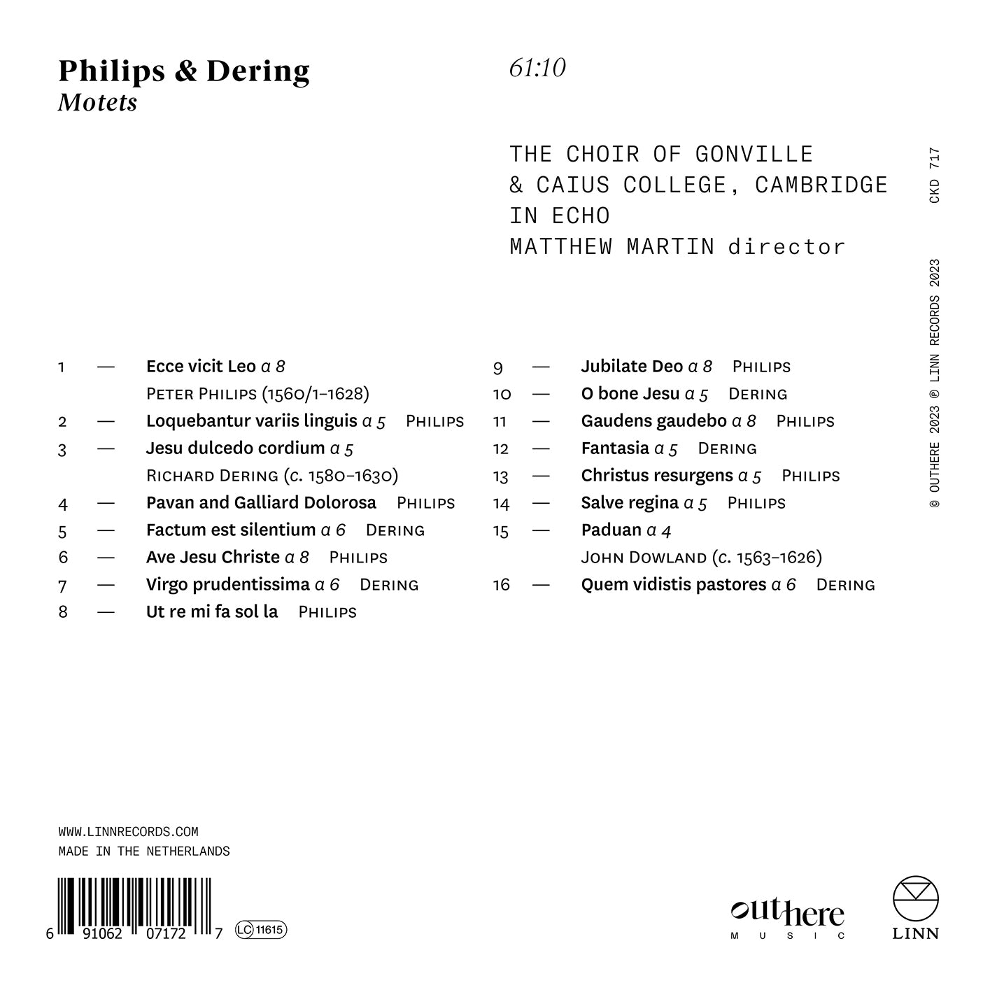 Philips & Dering: Motets
