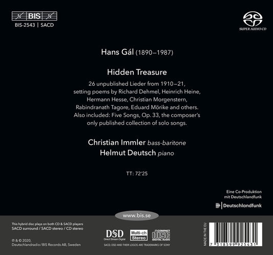 Hidden Treasure: Hans Gál's unpublished Lieder