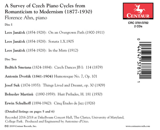 A Survey of Czech Piano Cycles from Romanticism to Modernism