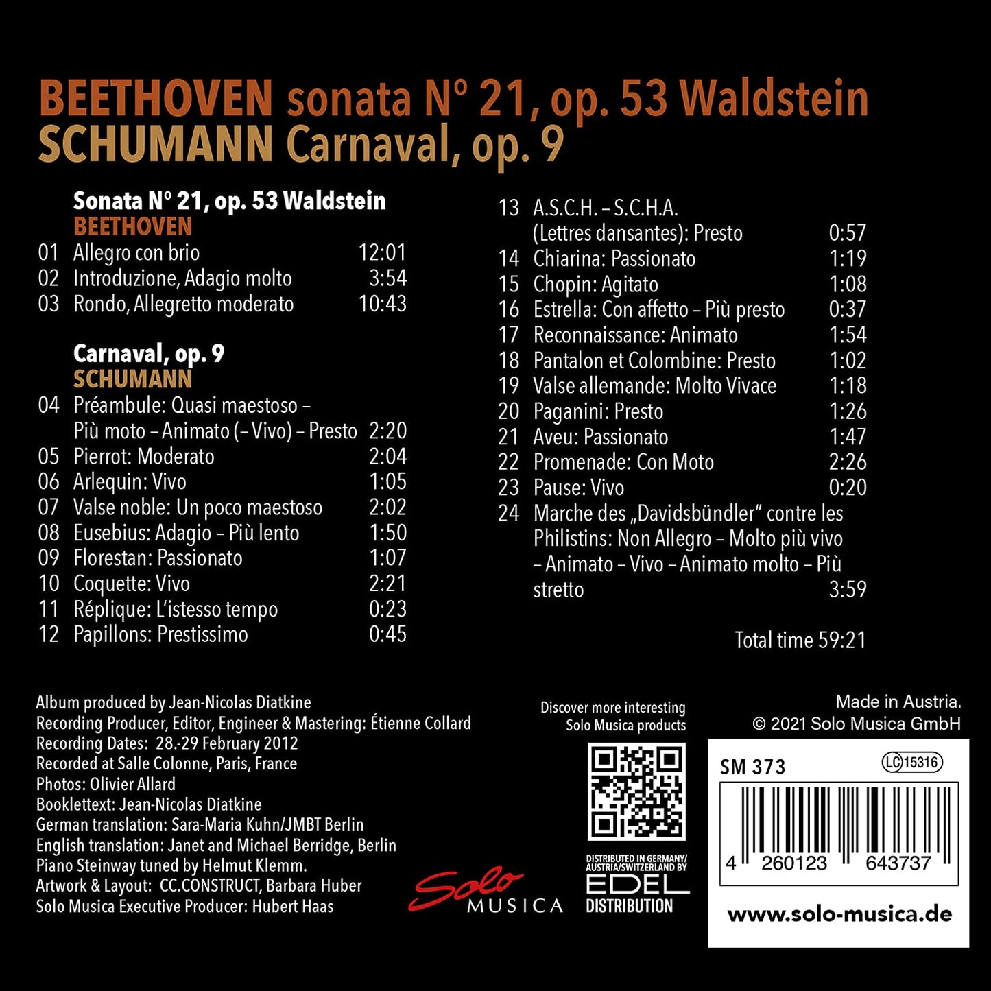 SONATA NO. 21, OP. 53
