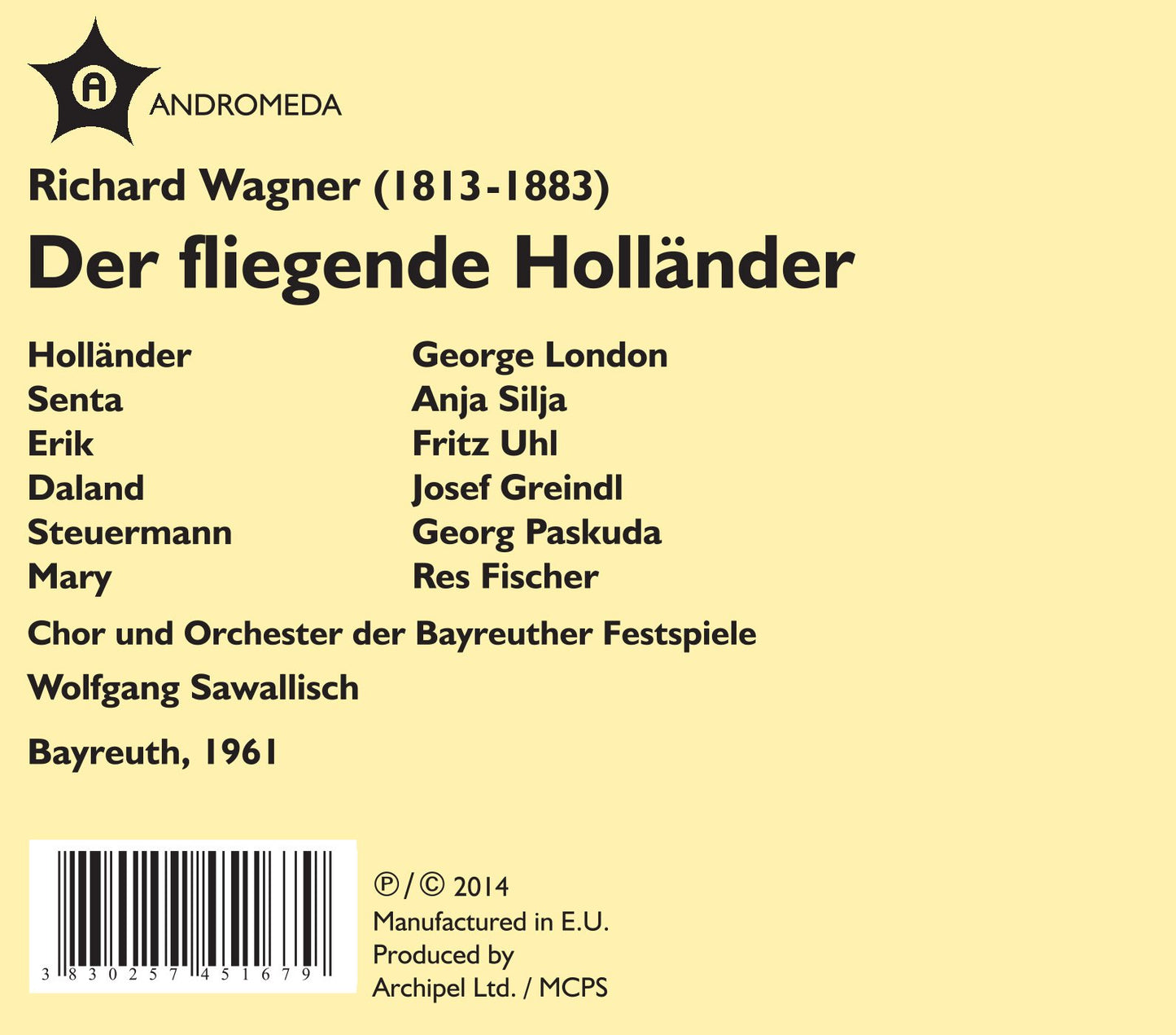 Wagner: Der fliegende Holländer (Live)