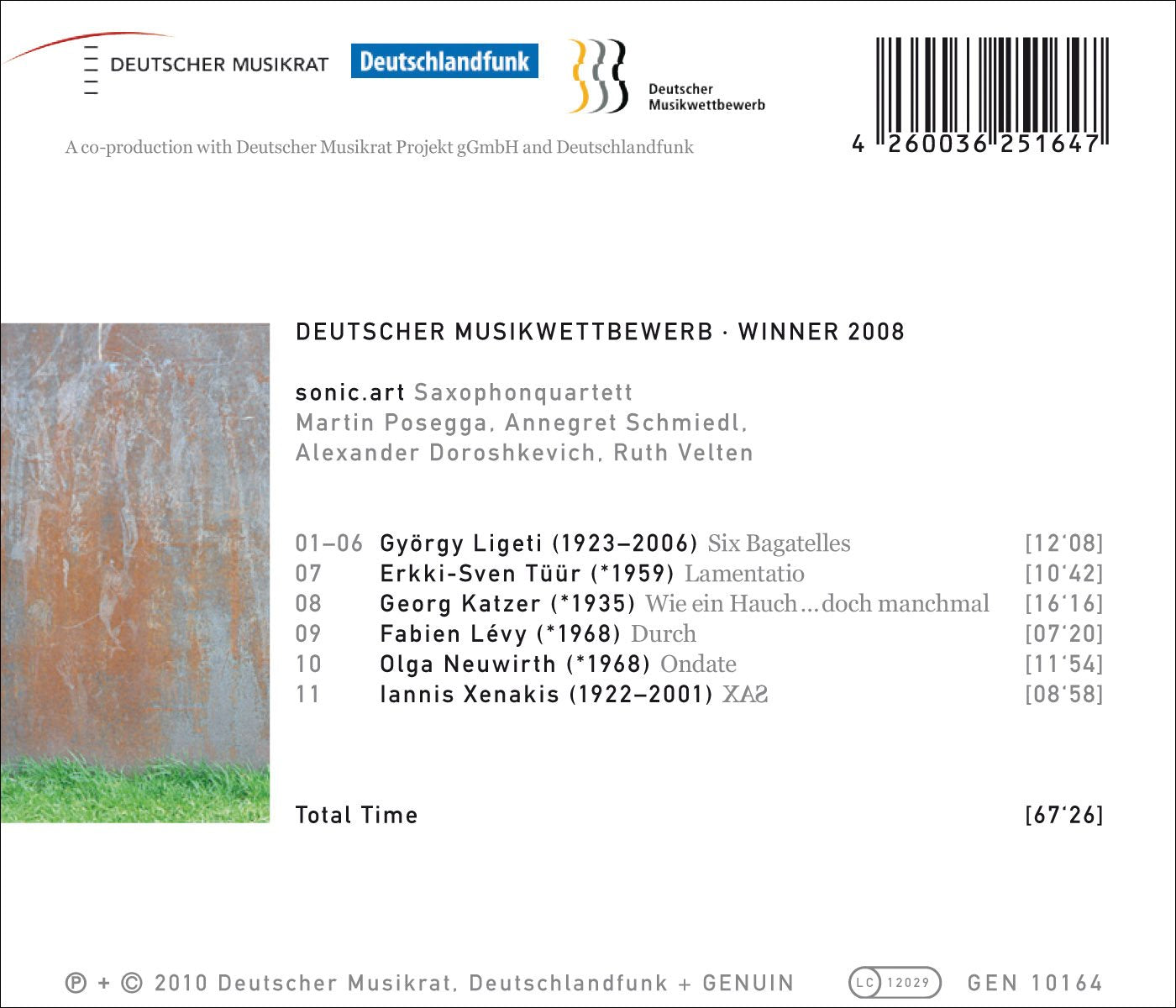 Ligeti, G.: 6 Bagatelles / Tuur, E.-S.: Lamentatio / Katzer,