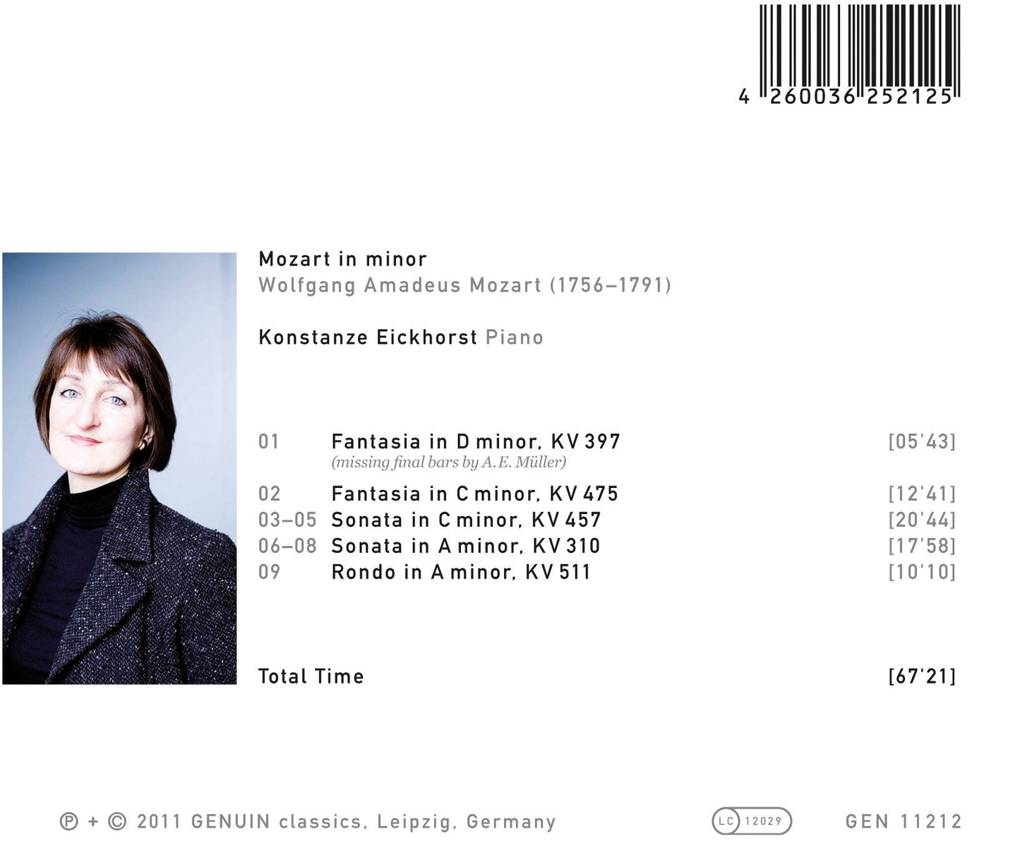 Mozart in minor