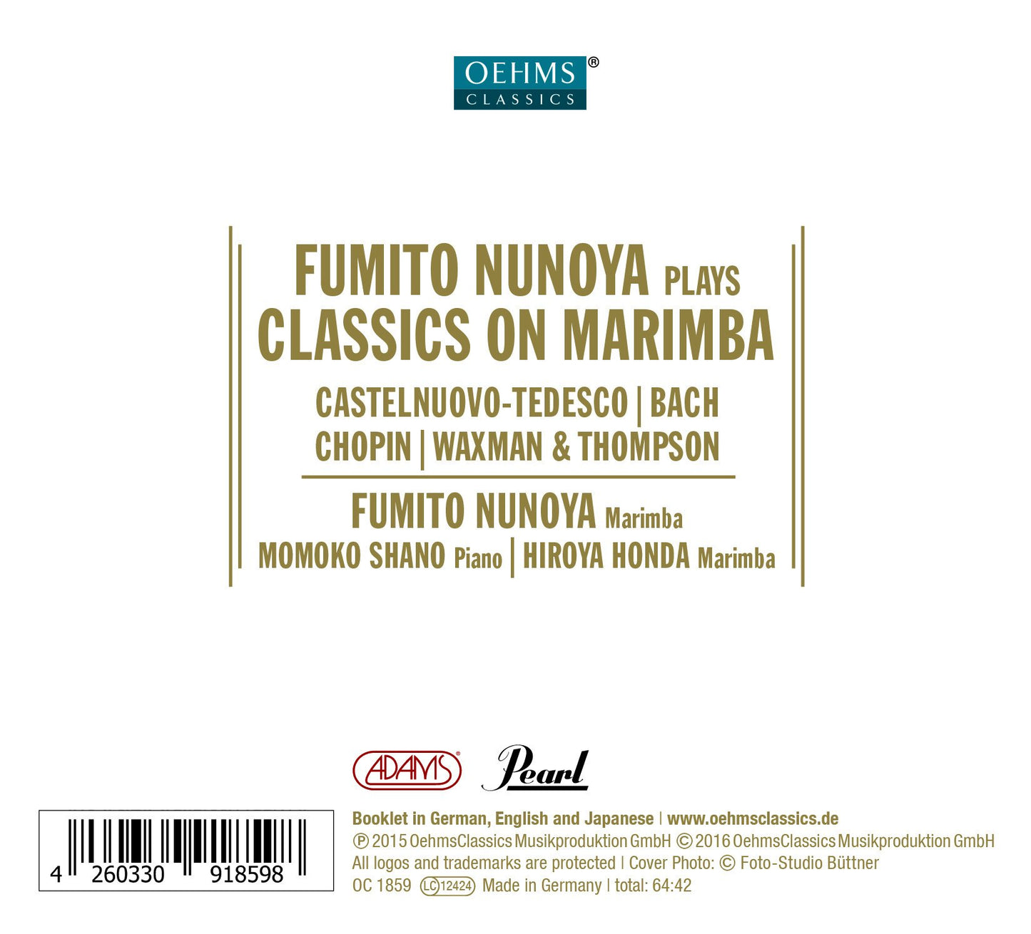 Classics on Marimba