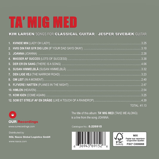 Larsen: Ta' Mig Med - Songs For Classical Guitar
