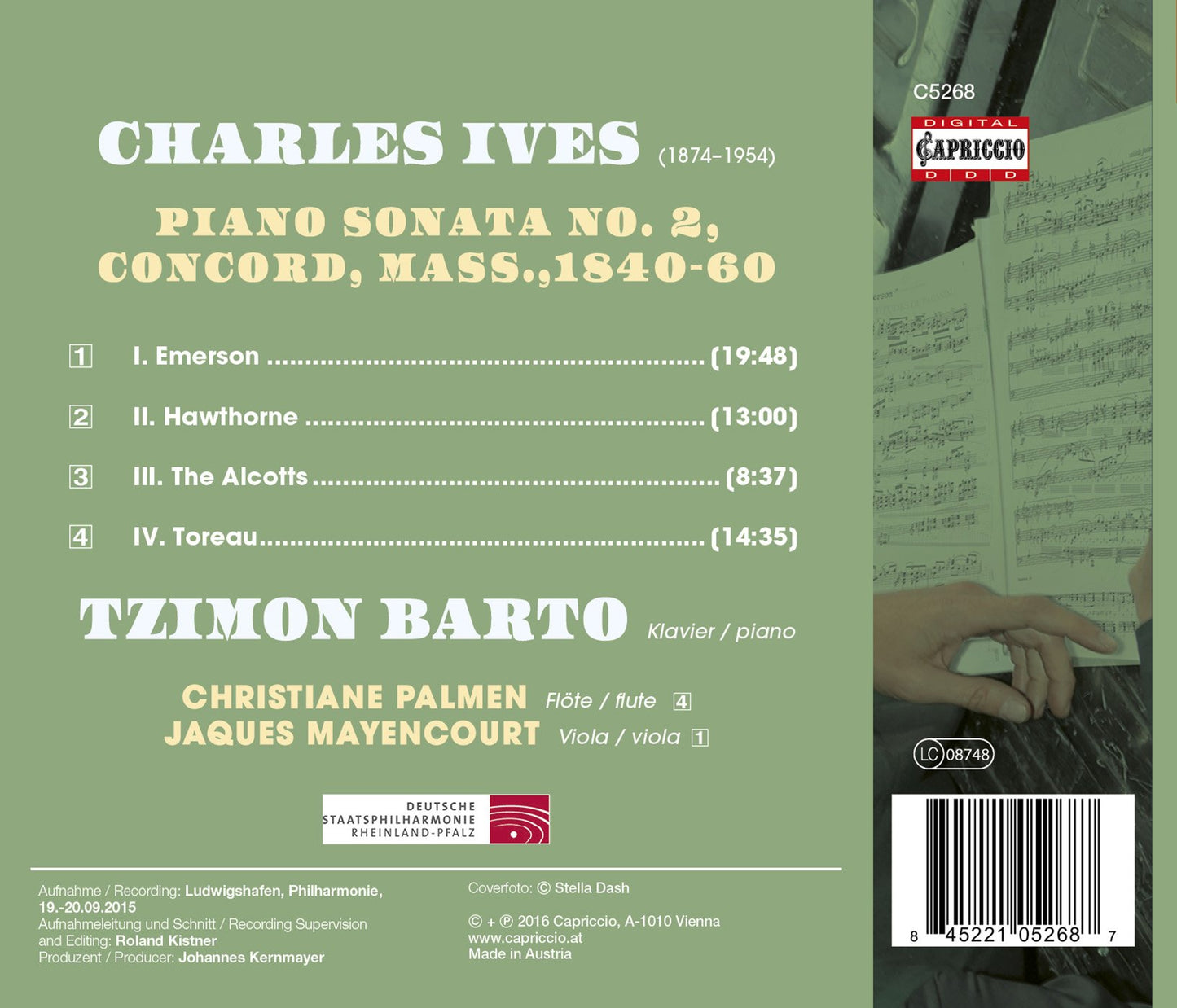 Ives: Piano Sonata No. 2 "Concord, Mass., 1840-60"