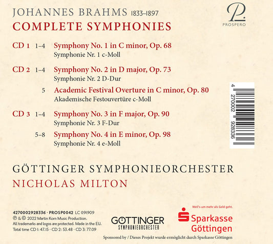 Brahms: Symphonies Nos. 1-4; Academic Festival Overture