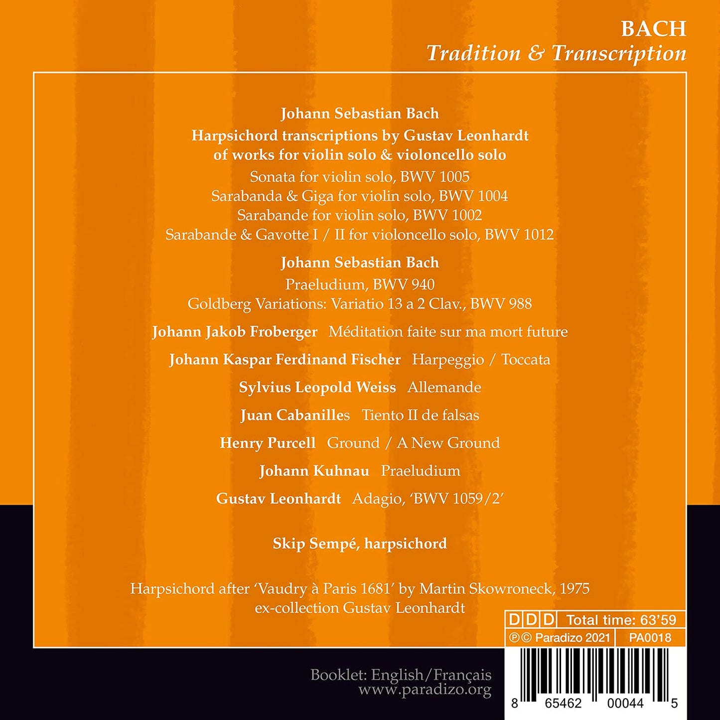 Bach: Tradition & Transcription