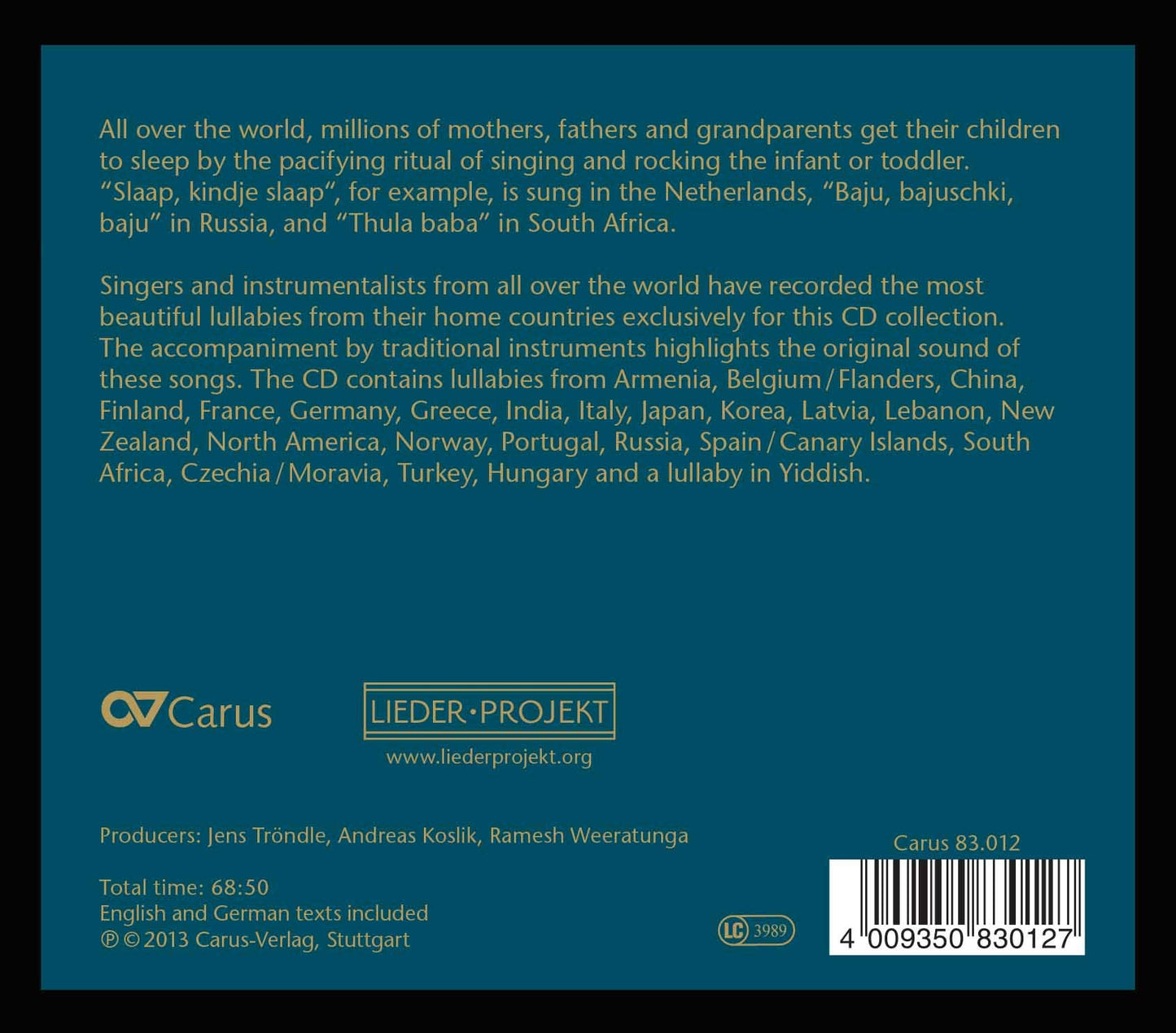 Wiegenlieder Aus Aller Welt: Lullabies of the World