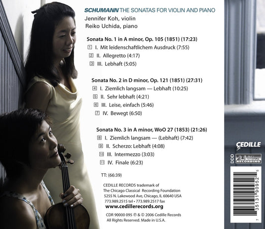 SCHUMANN: Violin Sonatas Nos. 1-3