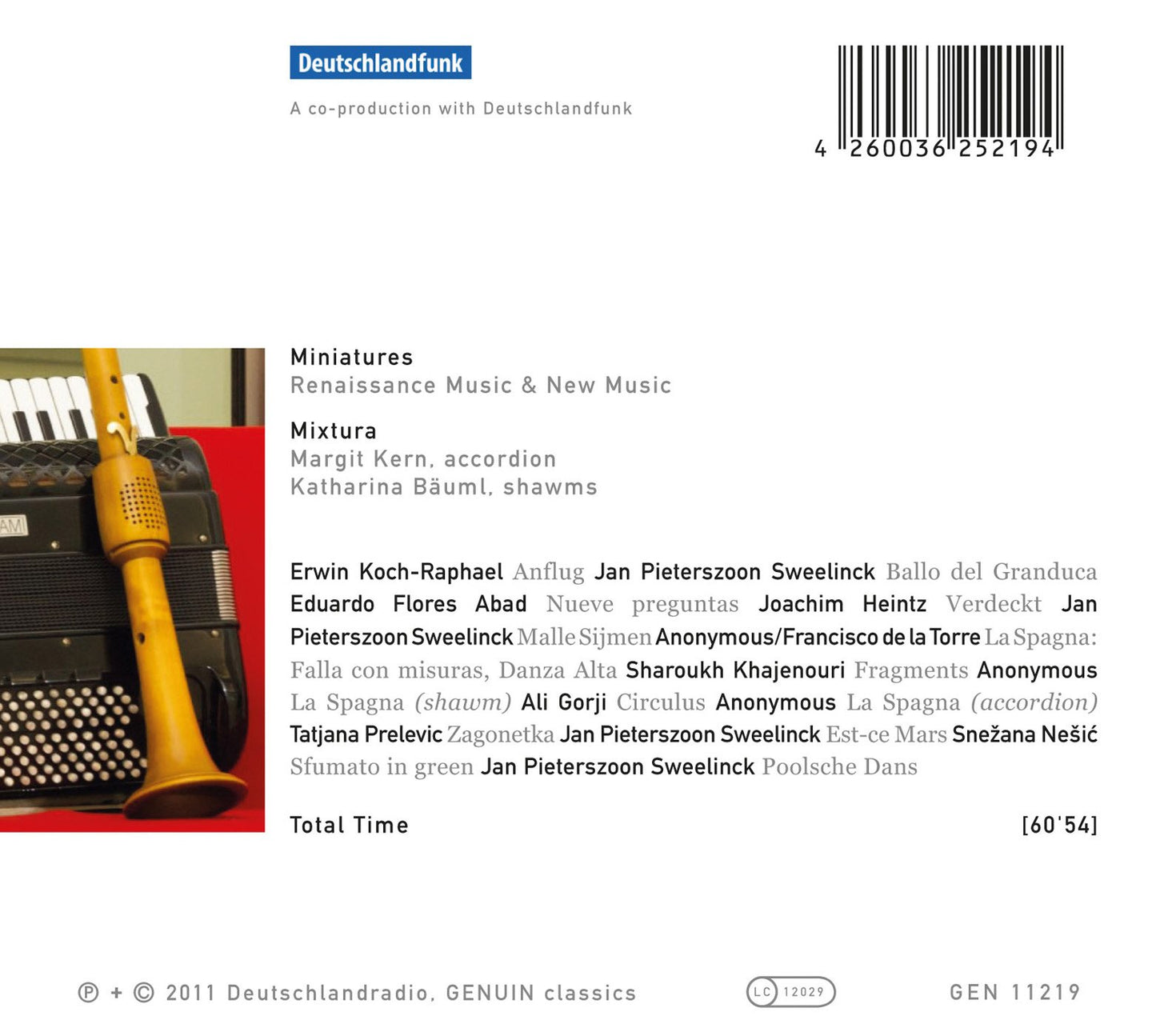 Miniatures: Renaissance Music & New Music