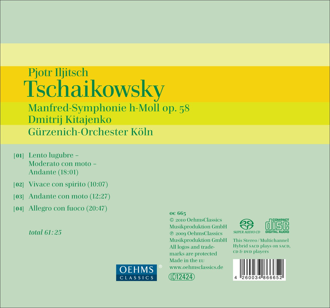 Tchaikovsky: Manfred-Symphonie h-Moll