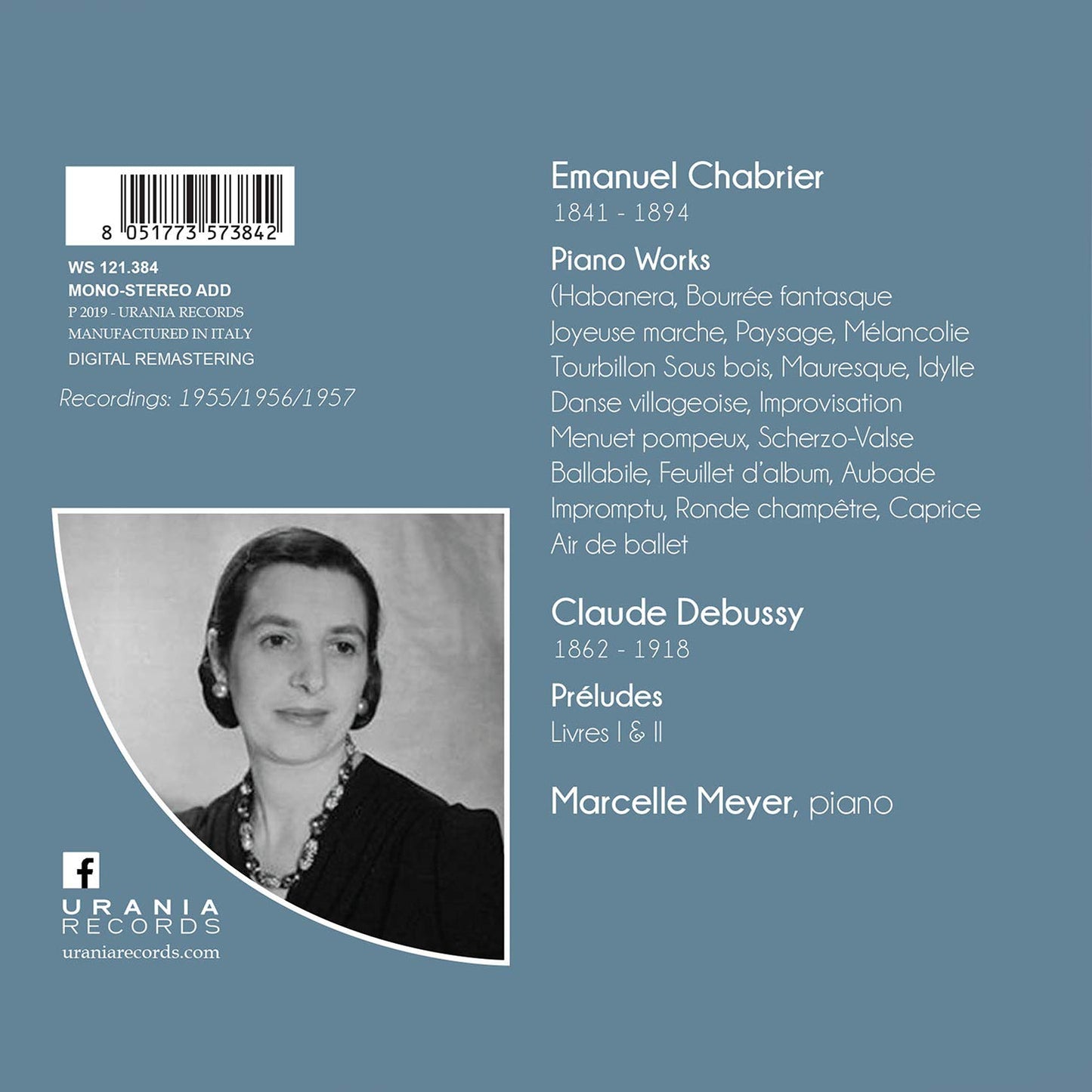 Chabrier & Debussy: Piano Works