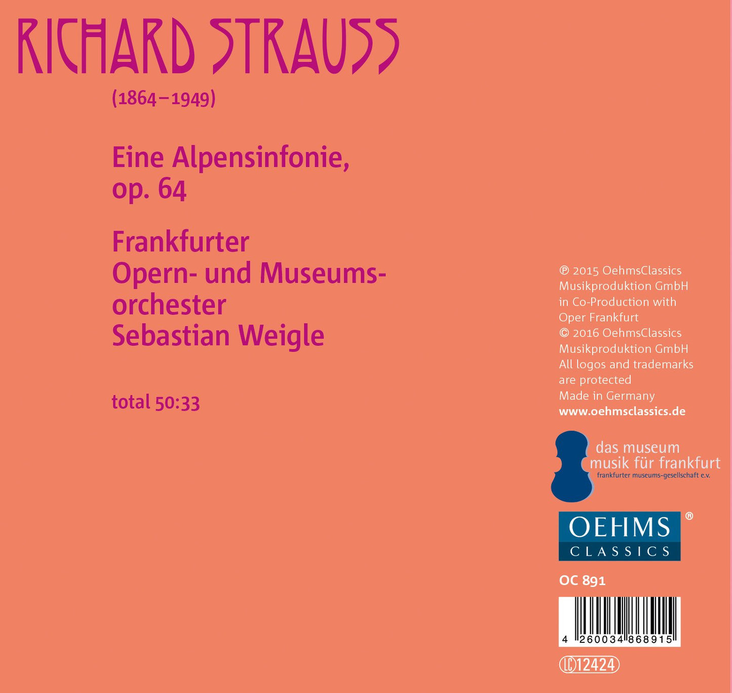Richard Strauss: Eine Alpensinfonie, Op. 64, TrV 233 (Live)
