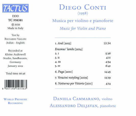 Conti: Musica per violino e pianoforte