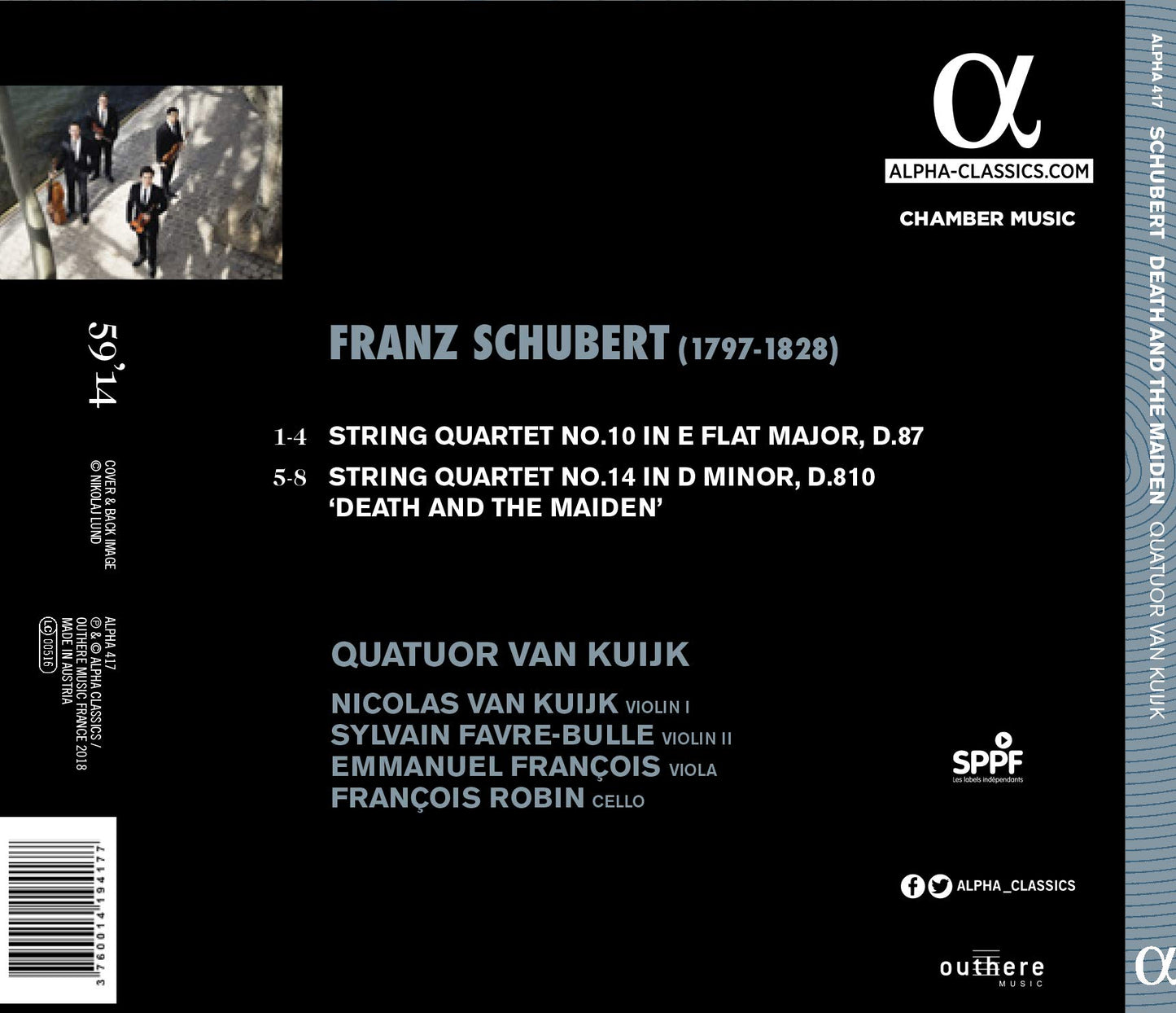 Schubert: String Quartets Nos. 10 & 14, "Death and the Maide