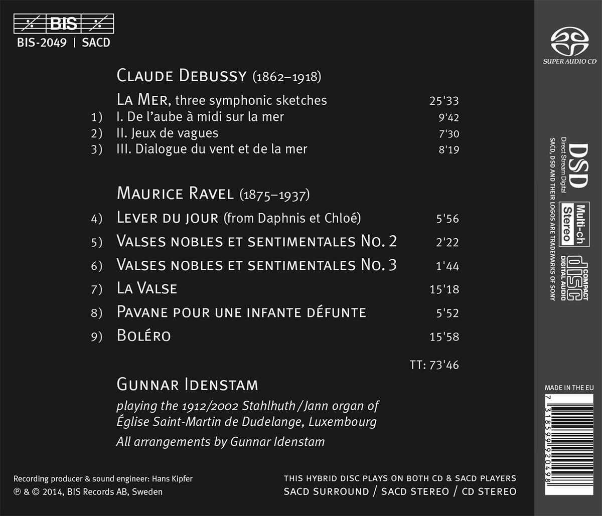 Debussy & Ravel: Works Arranged for Organ