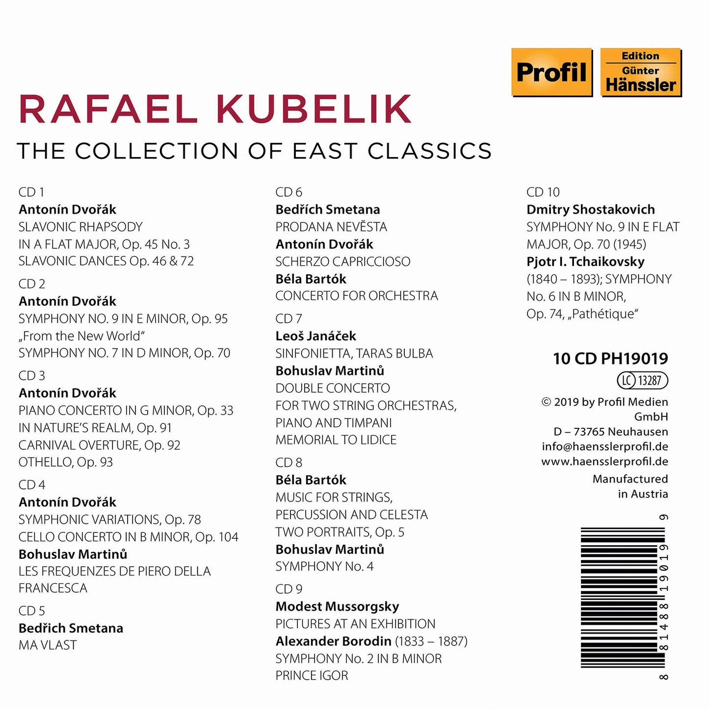 Rafael Kubelik - The Collection of East Classics