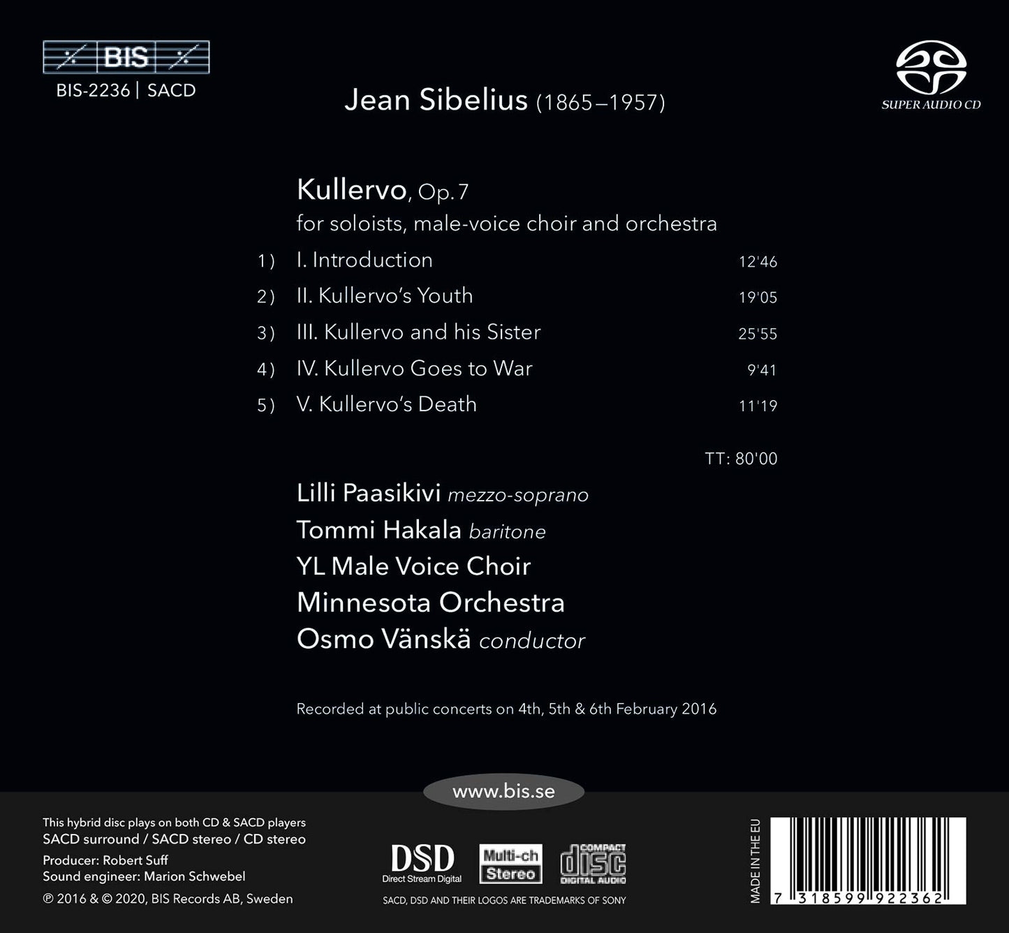 Sibelius: Kullervo