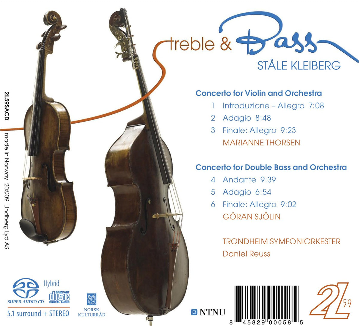 Kleiberg, S.: Violin Concerto / Double Bass Concerto