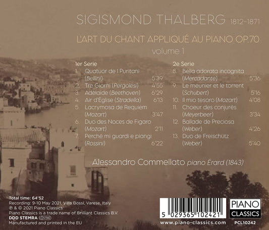 Thalberg: L'Art du Chant Applique au Piano, Op.70, Vol. 1
