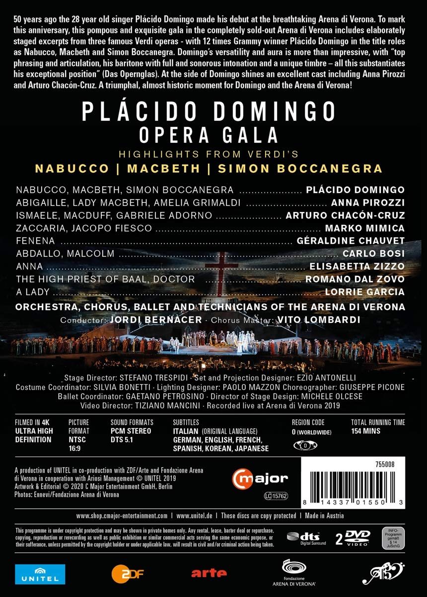 Plácido Domingo - Opera Gala [DVD Video]