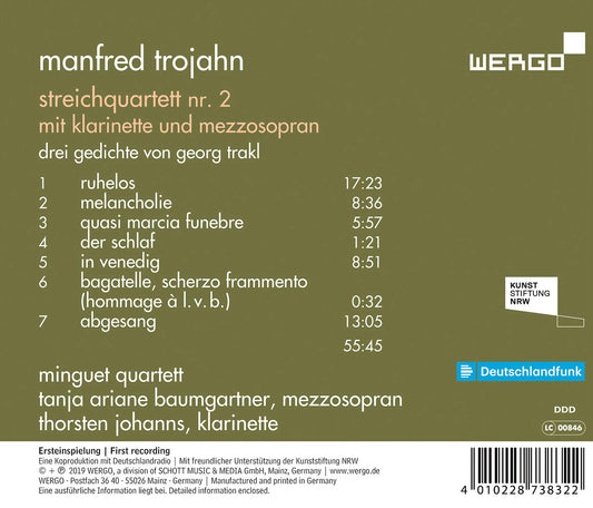 Manfred Trojahn: String Quartet No. 2