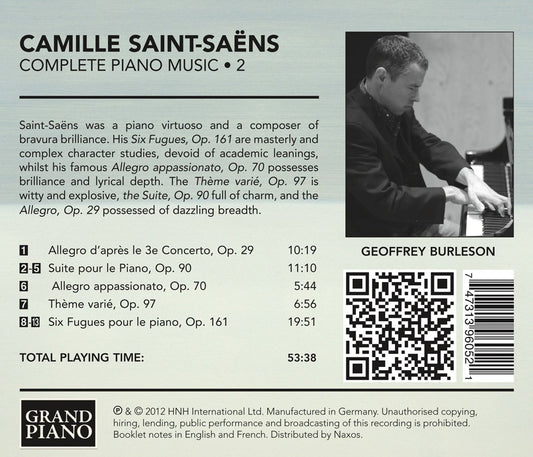 Saint-Saëns: Complete Piano Works, Vol. 2