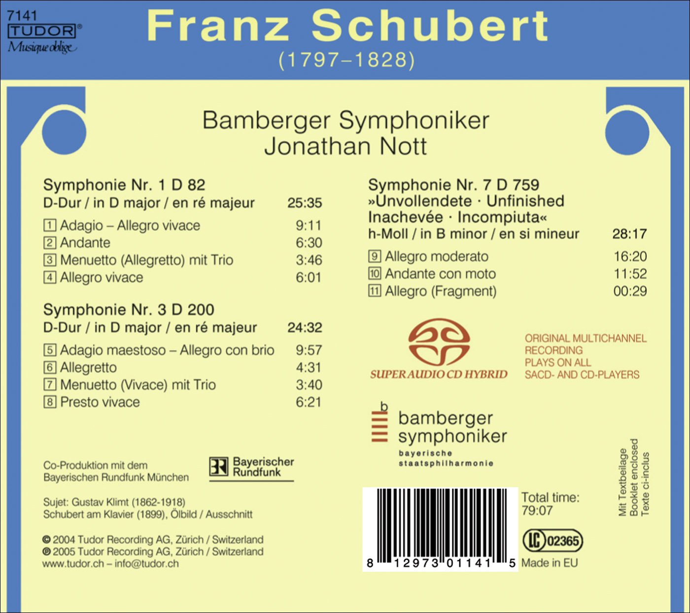 SYMPHONIES NOS. 1, 3 & 7 'UNFI