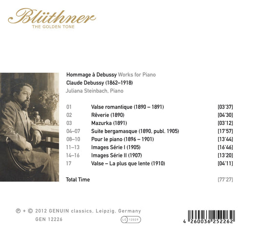 Hommage à Debussy: Works for Piano CD 1