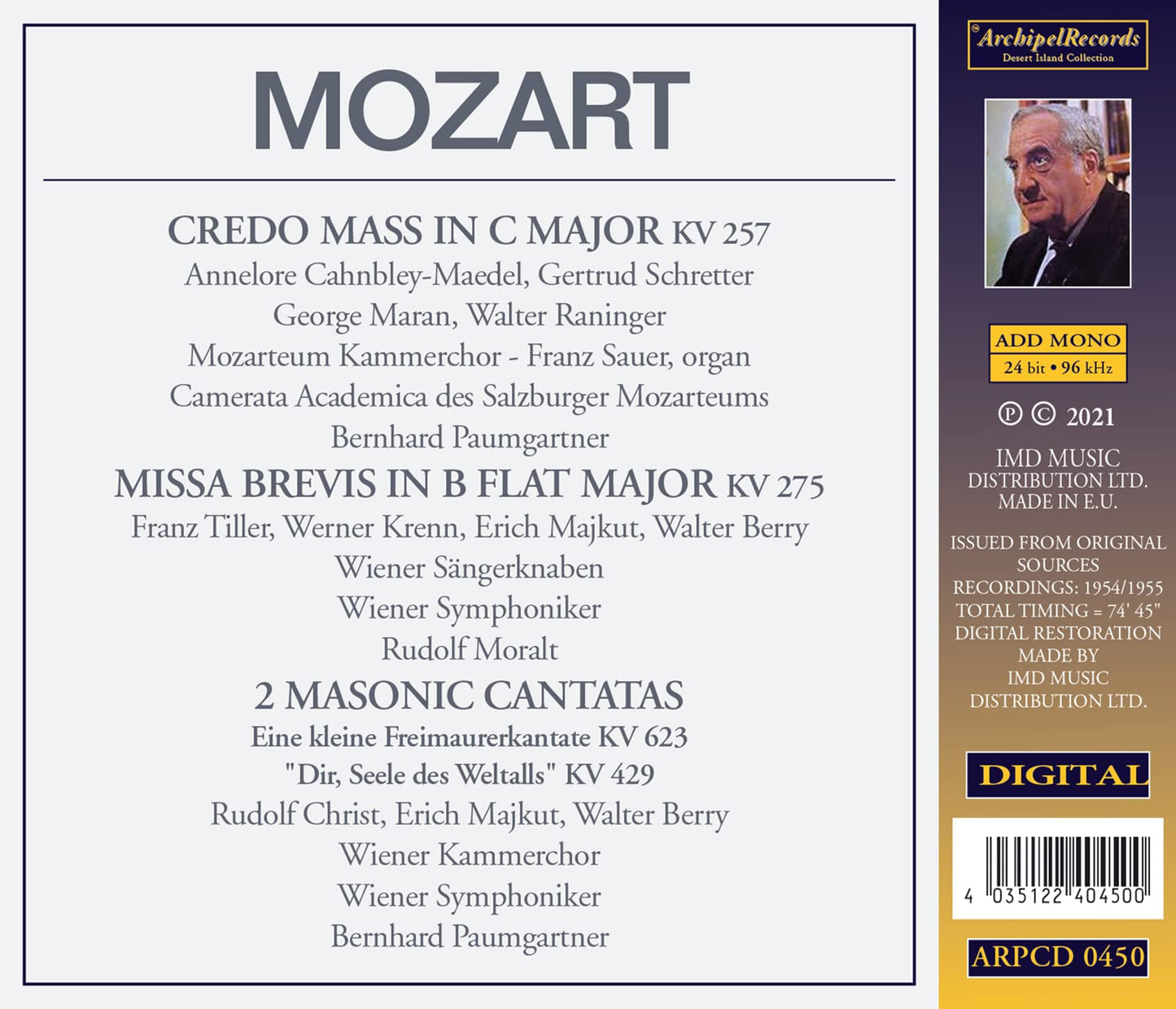 CREDO MESSE, MISSA BREVIS, MAS