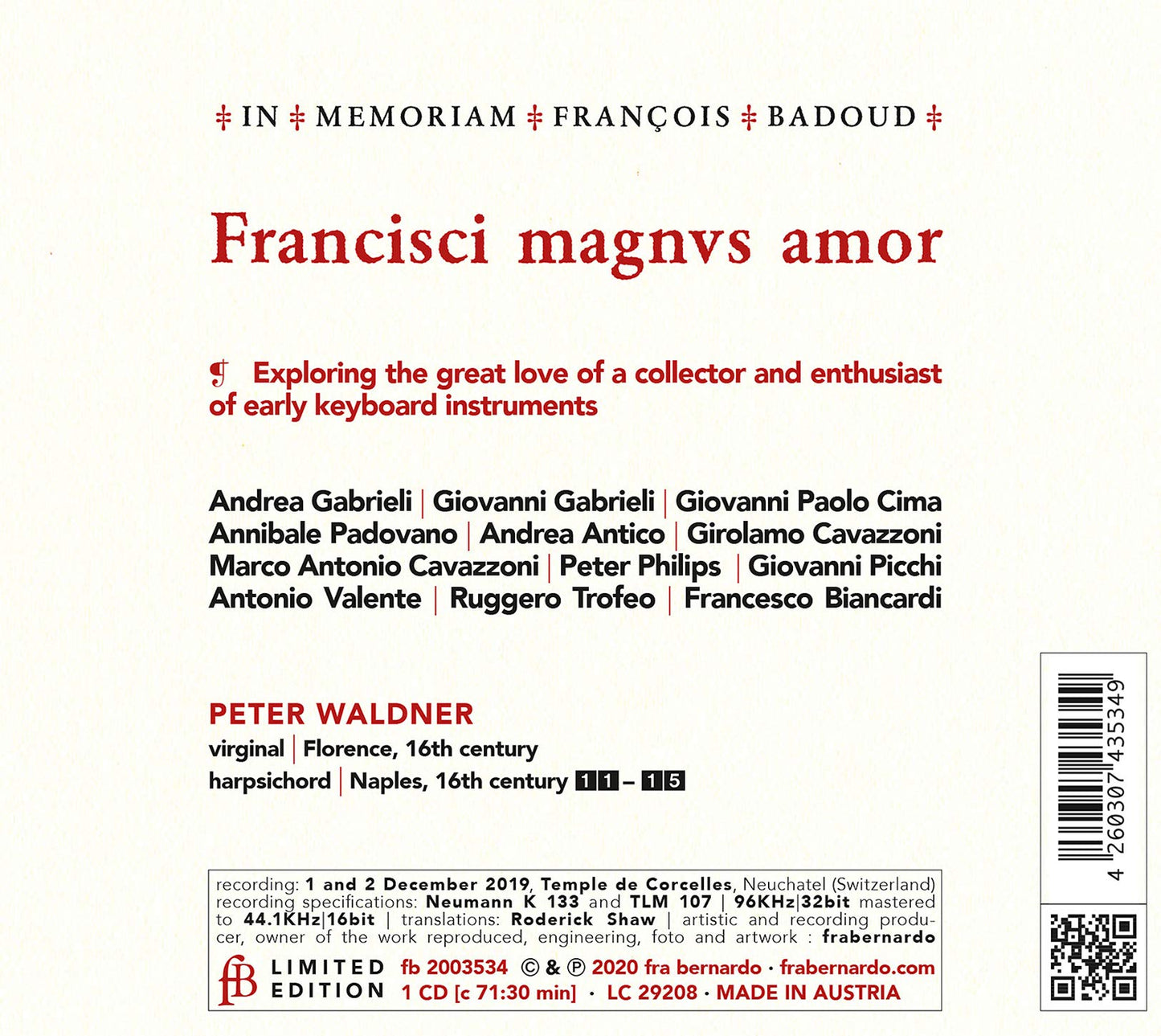 Francisci magnvs amor