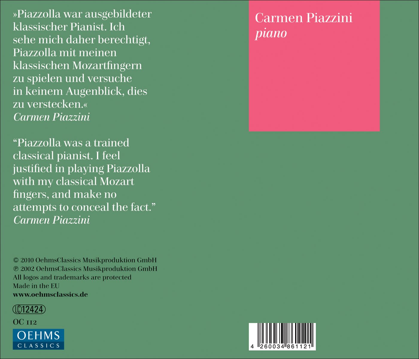 Piazzini Plays Piazzolla