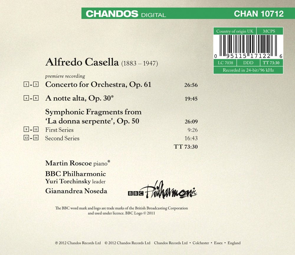 Casella: Orchestral Works, Vol. 2