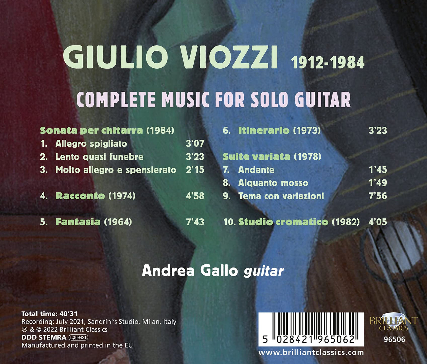 Viozzi: Complete Music for Solo Guitar