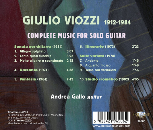 Viozzi: Complete Music for Solo Guitar