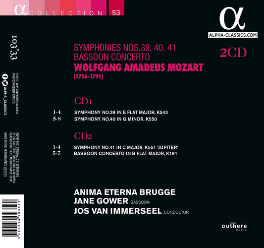 Mozart: Symphonies Nos. 39, 40 & 41 - Bassoon Concerto