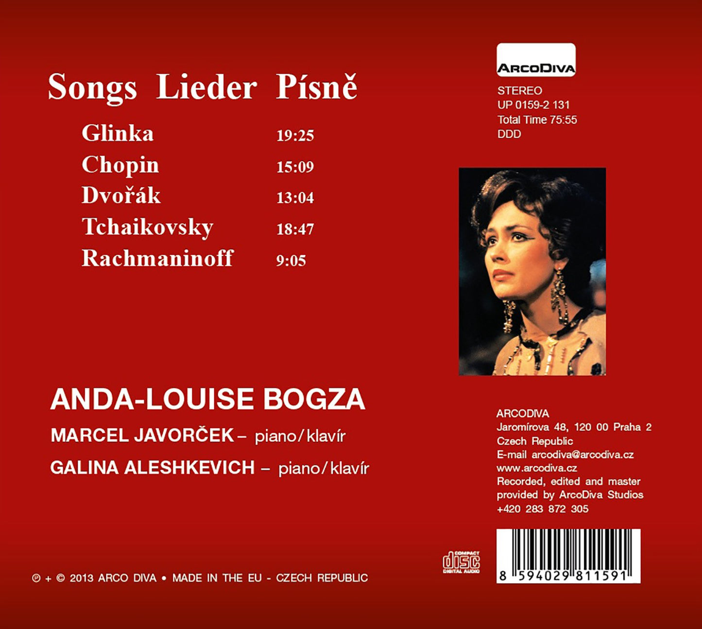 Glinka, Chopin, Dvorák, Tchaikovsky & Rachmaninov: Songs for
