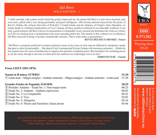 Idil Biret Solo Edition, Vol. 1