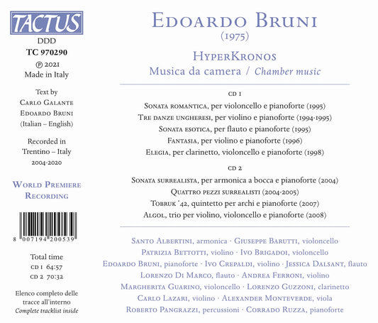 Bruni: Hyperkronos - Chamber Music