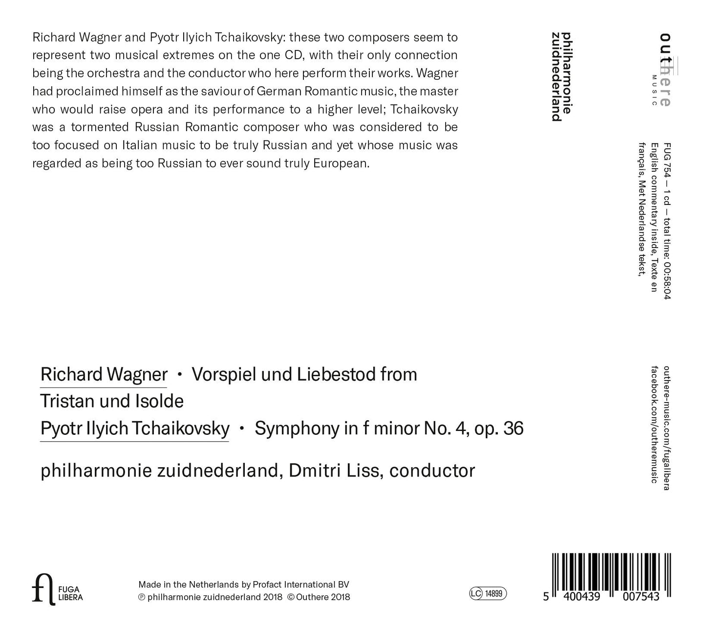 Wagner: Vorspiel und Liebestod & Tchaikovsky: Symphony in F