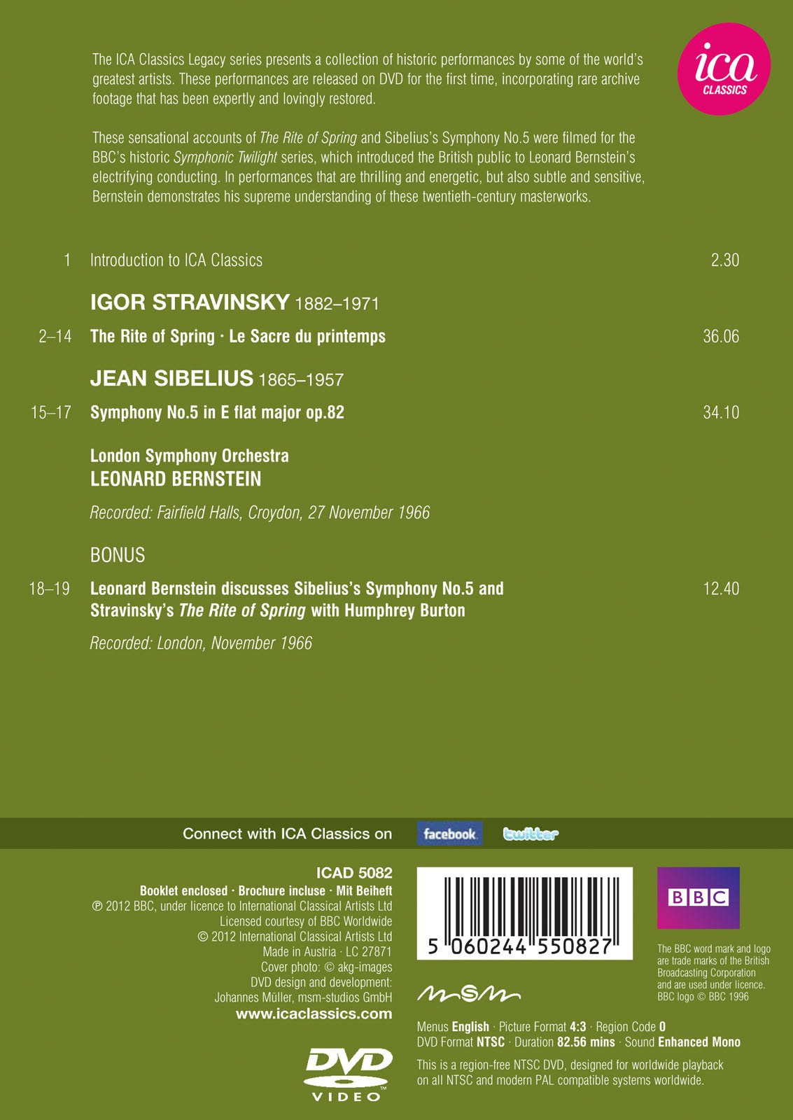 Stravinsky: The Rite of Spring - Sibelius: Symphony No. 5