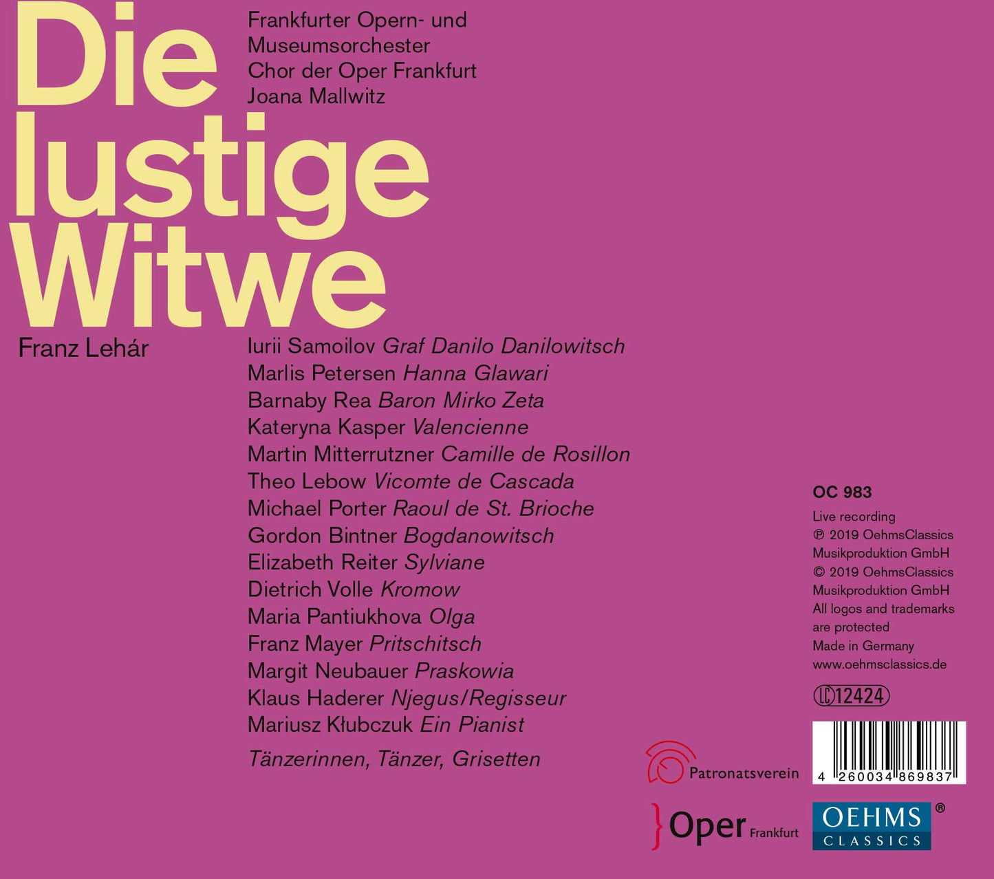 Lehár: Die lustige Witwe