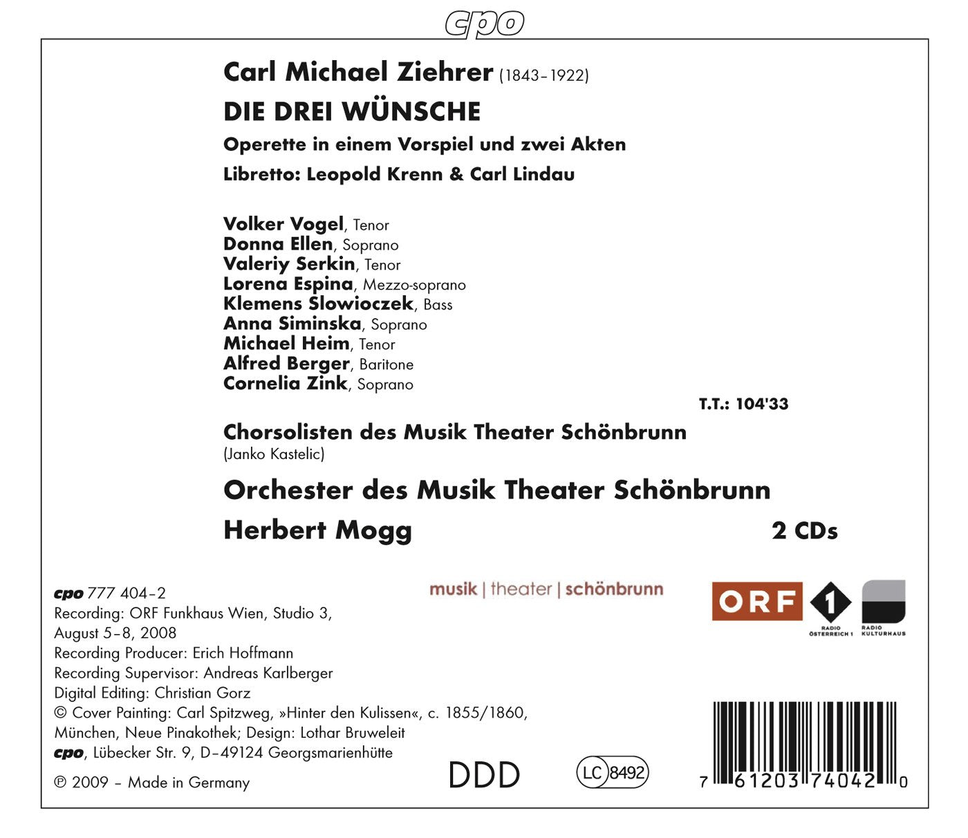 Ziehrer, C.M.: 3 Wunsche (Die) [Operetta]
